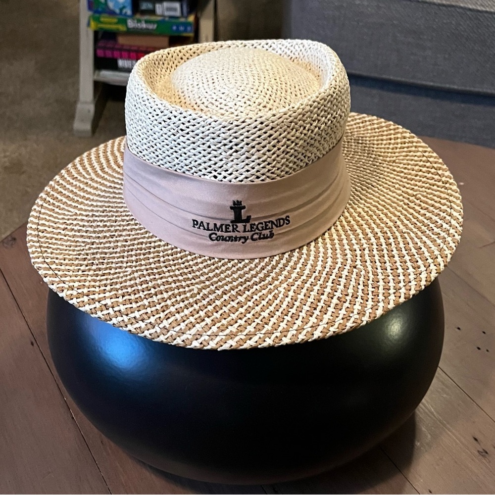 Men's Tan and Cream Hat